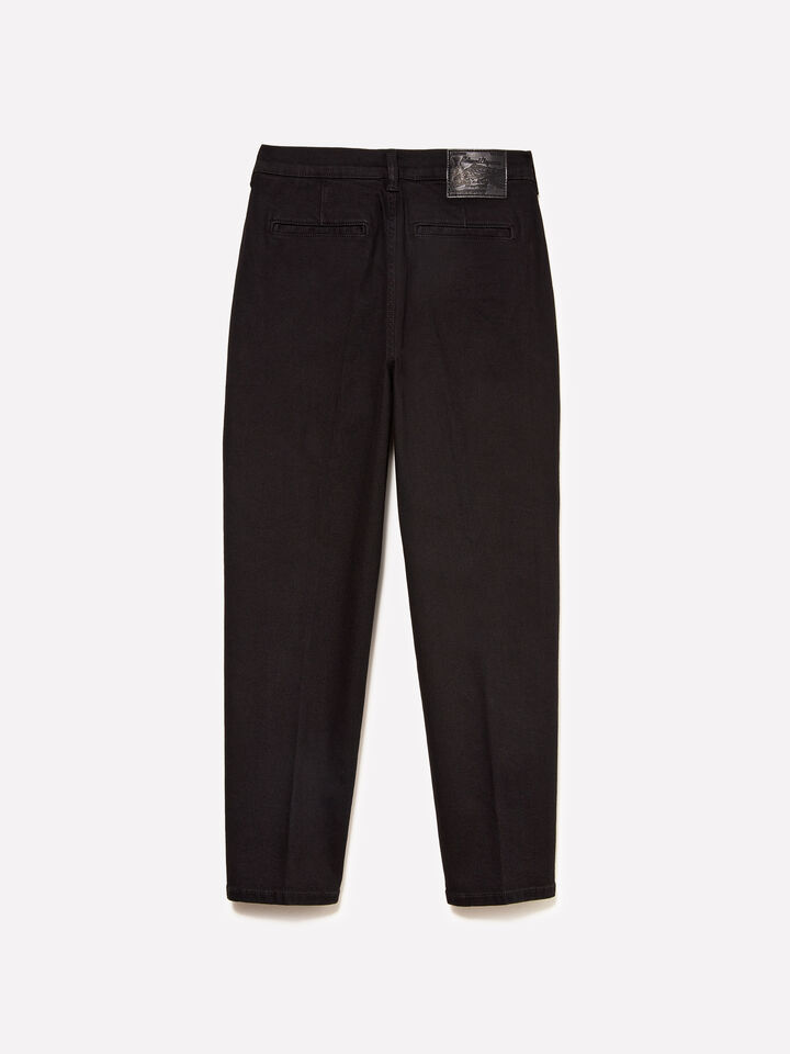 Τζιν Style 71 chino slim fit μαύρο - τζιν slim fit γυναικεία - Μαυρο | Sisley image number 6